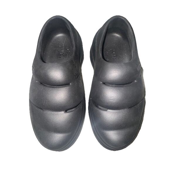 UGG SPORT YEAH Clog BLK Platform Cloud Slide Slip On Shoes Waterproof Size 4 SRA - Picture 1 of 3